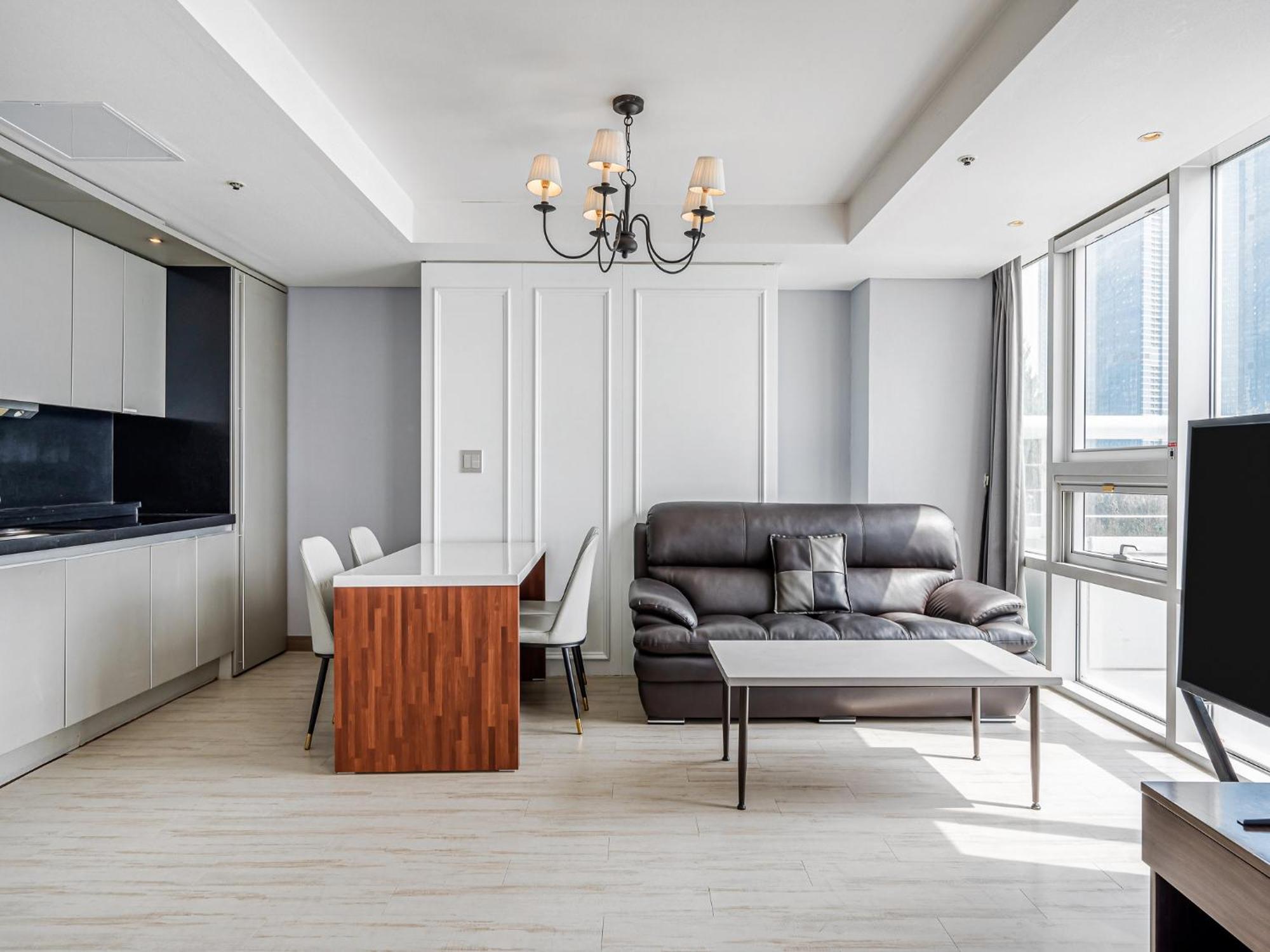Haeundae Seacloud Hotel Residence Busan Esterno foto